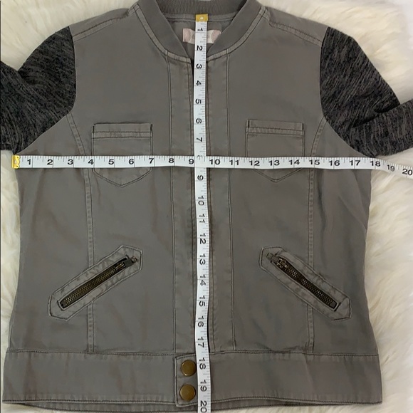 Altar’d State lightweight denim Knit zipper jacket - Picture 7 of 8